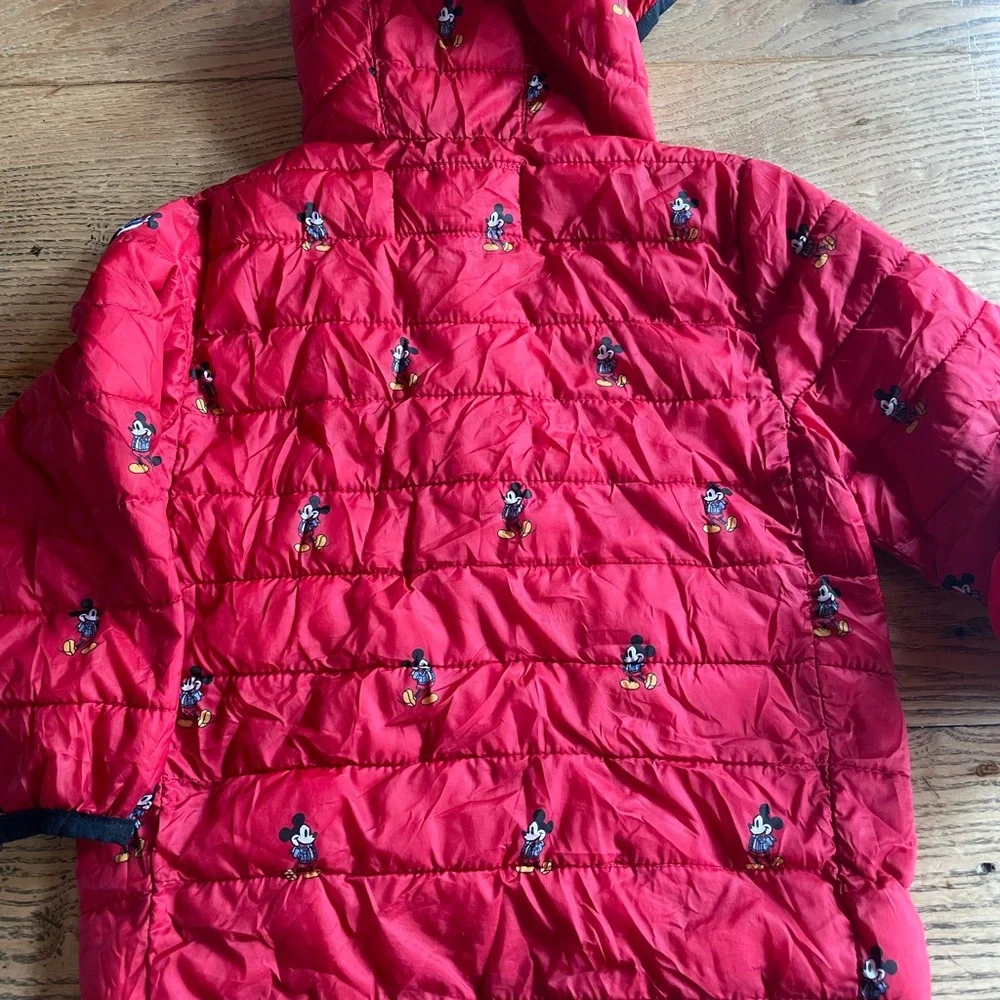 Baby Gap Disney Mickey Mouse Cold Control Lightweight Puffer Jacket Size 4 Boys - Picture 8 of 9